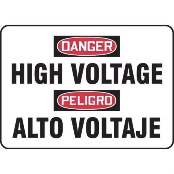 Accuform BILINGUAL OSHA DANGER Safety Sign HIGH SBMELC114MXP - main